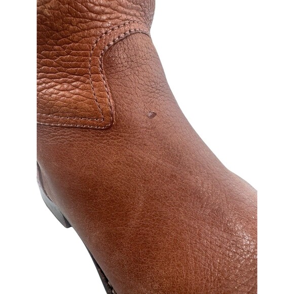 Tory Burch 'Jolie' Leather Logo Riding Boot Carmel Size 6 37 EU Fast Shipping - Picture 13 of 16